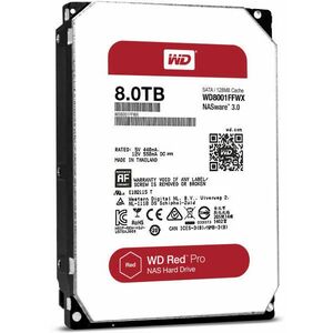 WD Red Pro 3.5 8TB 7200rpm 128MB SATA3 (WD8001FFWX) kép