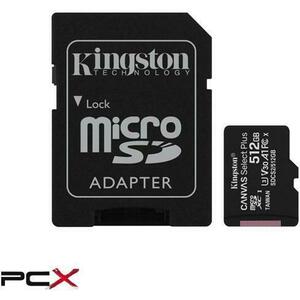 KINGSTON SDCS2/512GB memóriakártya MicroSDXC 512GB Canvas Select ... kép