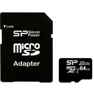 microSDXC Elite 64GB C10/U1/UHS-I SP064GBSTXBU1V10SP kép