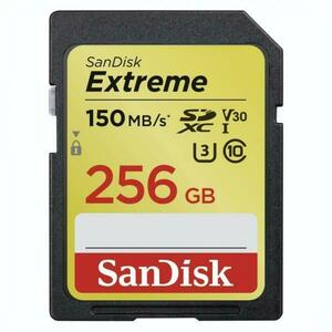 SDXC Extreme 256GB UHS-1/C10/U3/V30 SDSDXV5-256G-GNCIN/183526 kép