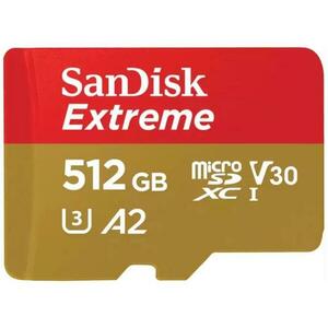Extreme microSDXC 512GB UHS-I/U3/A2/CL10 (SDSQXAV-512G-GN6MA/121589) kép