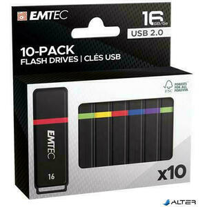 K100 Mini Box 16GB USB 2.0 (10-Pack) (ECMMD16GK102P10) kép