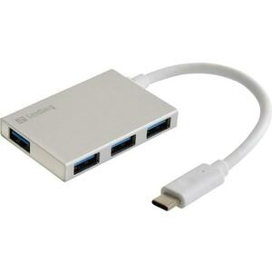 USB-C to 4 xUSB 3.0 Pocket Hub (136-20) kép