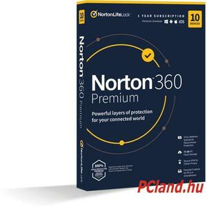 Norton 360 Premium 75GB HUN (1 User/10 device/1 Year) (21416702) kép