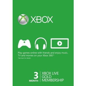 Xbox Live Gold 3 Month Membership kép