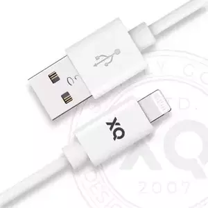Kábel XQISIT NP Charge & Sync Lightn. to USB-A 2.0 100cm white (50895) kép