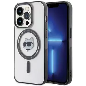 Tok Karl Lagerfeld KLHMP15LHCHNOTK iPhone 15 Pro 6.1" transparent hardcase IML Choupette`s Head MagSafe (KLHMP15LHCHNOTK) kép