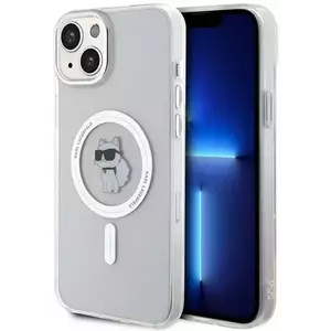 Tok Karl Lagerfeld KLHMP15MHFCCNOT iPhone 15 Plus 6.7" transparent hardcase IML Choupette MagSafe (KLHMP15MHFCCNOT) kép