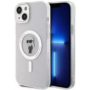 Tok Karl Lagerfeld KLHMP15MHFCKNOT iPhone 15 Plus 6.7" transparent hardcase IML Ikonik MagSafe (KLHMP15MHFCKNOT) kép