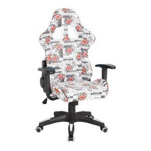 London gamer szék - fehér-piros kép