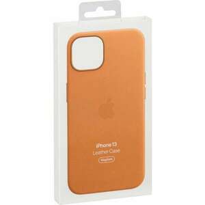 Apple Iphone 13 Magsafe gyári aranybarna bőr védőtok kép