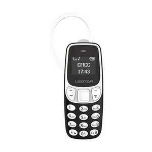 Mini Mobiltelefon Kártyafüggetlen Dupla Sim L8Star Fekete kép