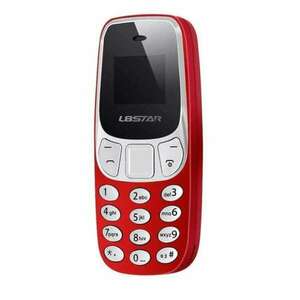 Mini Mobiltelefon Kártyafüggetlen Dupla Sim L8Star Piros kép