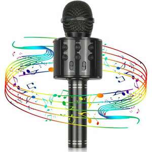 Vezeték nélküli karaoke mikrofon Black kép