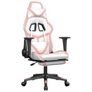 vidaXL Gamer szék - fehér-rózsaszín kép