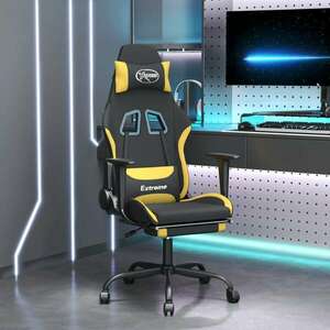 vidaXL Gamer szék - fekete-sárga kép