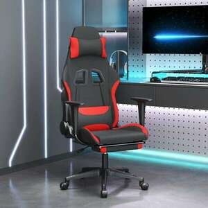 vidaXL Gamer szék - fekete-piros kép