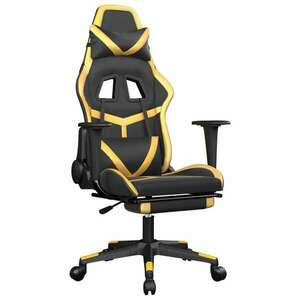 vidaXL masszázs funkciós Gamer szék - fekete-arany kép