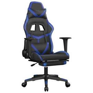 vidaXL masszázs funkciós Gamer szék - fekete-kék kép