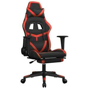 vidaXL masszázs funkciós Gamer szék - fekete-piros kép
