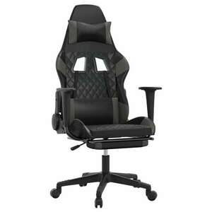 vidaXL masszázs funkciós Gamer szék - fekete-szürke kép