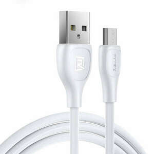 Cable USB Micro Remax Lesu Pro, 1m (white) kép
