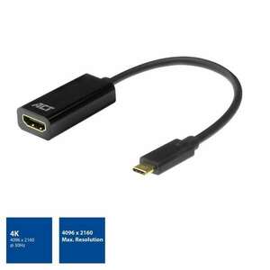 ACT AC7305 USB-C to 4K HDMI Adapter Fekete AC7305 kép