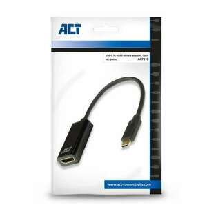 ACT AC7310 USB-C to HDMI Adapter Fekete AC7310 kép
