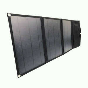 Foldable solar charger XO XRYG-280-3 21W 2xUSB (black) kép