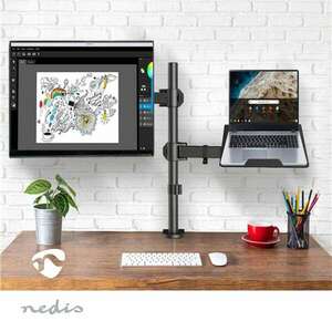 Nedis Asztali notebook és Monitor Tartó asztalra rögzíthető állvá... kép