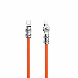 Szögletes kábel USB-C - Lightning 30W 1m 180° Dudao - narancssárga kép