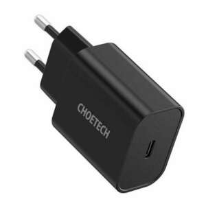 Hálózati töltő Choetech Q5004 EU USB-C, 20W, fekete (Q5004 BK) kép