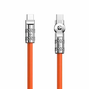 USB-C-USB-C forgatható kábel Dudao L24CC 120W 1m, narancs (L24CC) kép