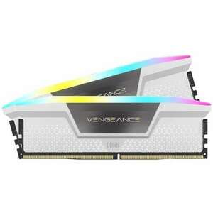 CORSAIR DDR5 6000MHz 32GB (2x16GB) XMP VENGEANCE RGB RAM, fehér kép