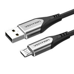 USB 2.0 cable to Micro-B USB Vention COAHH 2m (Gray) kép