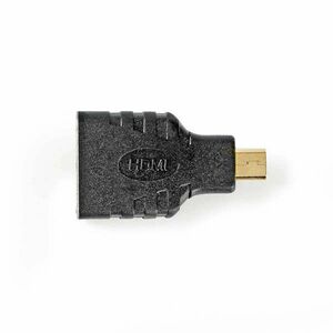 HDMI™ adapter | HDMI Mikro-csatlakozó - HDMI-aljzat | Fekete kép