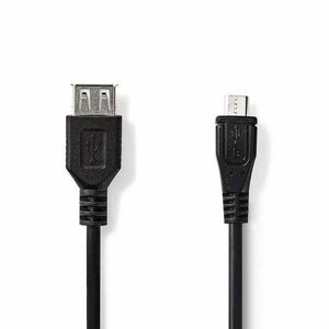 USB Mikro-B Adapter | USB 2.0 | USB Micro-B Dugasz | USB-A Aljzat... kép