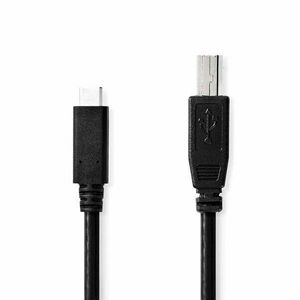 USB kábel | USB 2.0 | USB-C™ Dugasz | USB-B Dugasz | 480 Mbps | N... kép