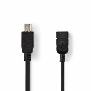 USB Mikro-B Adapter | USB 2.0 | Mini 5-Pin Dugasz | USB-A Aljzat... kép