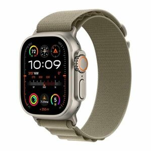 Apple Watch Ultra 2 GPS + Cellular, 49mm Titanium Case Olive Alpine Loop-pal - Kicsi kép