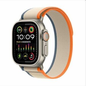 Apple Watch Ultra 2 GPS + Cellular, 49mm Titanium Case Orange/Beige Trail Loop-pal - S/M kép