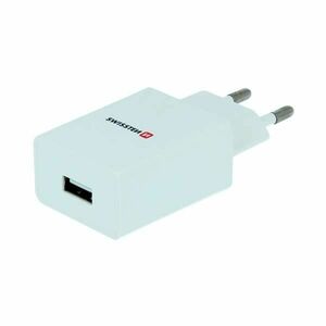 Hálózati adapter Swissten Smart IC 1x USB 1A + Adatkábel USB / Lightning 1, 2 m, fehér kép