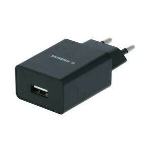 Hálózati adapter Swissten Smart IC 1x USB 1A, fekete kép