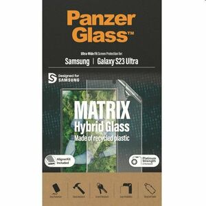 PanzerGlass Matrix UWF AB FP wA védőüveg Samsung Galaxy S23 Ultra számára, fekete kép