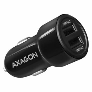 Autós töltő AXAGON PWC-5V5 Smart 5 V 2, 4 A + 2, 4 A, 24 W, fekete kép