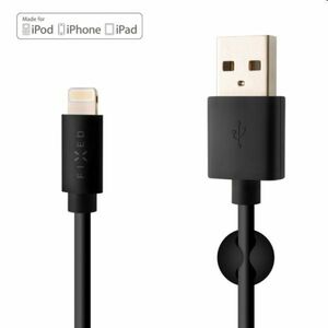 FIXED Adat- és töltőkábel USB/Lightning MFI, 2 m, fekete kép
