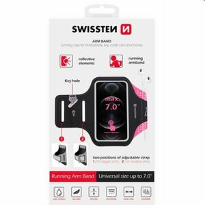 Sportos tok Swissten Armband 7", rózsaszín kép