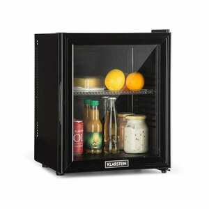 Klarstein Brooklyn 24, mini hűtőszekrény, üvegajtó, LED világítás, polcok kép