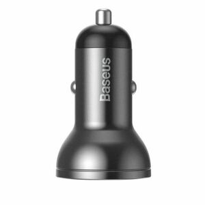 Baseus Digital Display 2x USB autós töltő 4.8A, szürke (CCBX-0G) kép