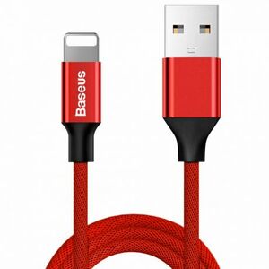 Baseus Yiven Braid kábel USB / Lightning 1, 8m, piros (CALYW-A09) kép